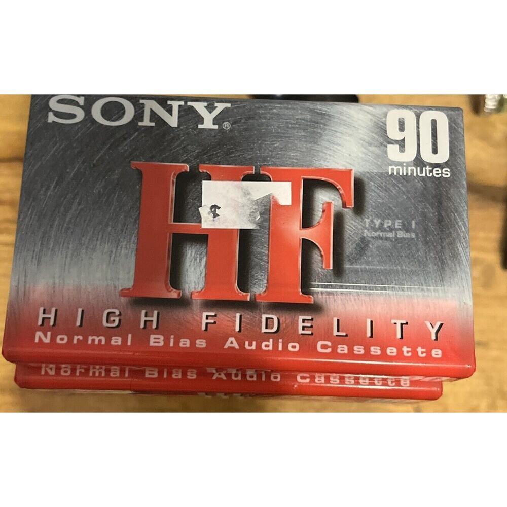 Lot of 8 Sony HF C-90HFC 90 Minute Blank Cassette Tape High Fidelity Normal Bias